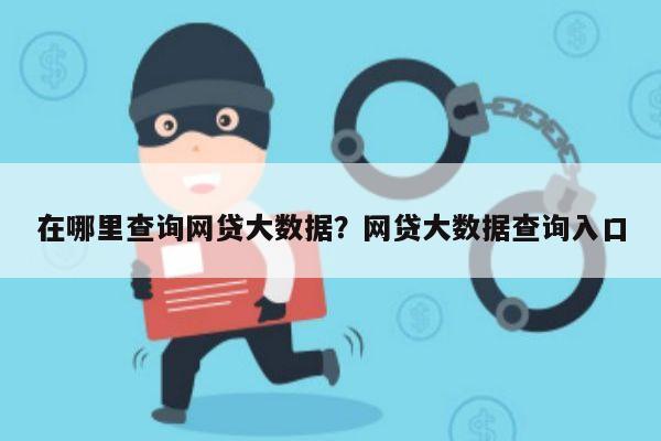 在哪里查询网贷大数据?网贷大数据查询入口