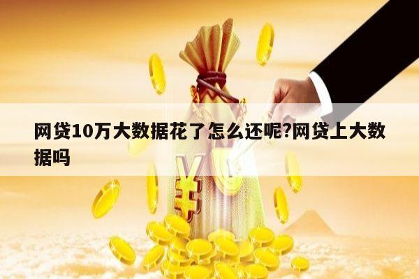 网贷10万大数据花了怎么还呢?网贷上大数据吗