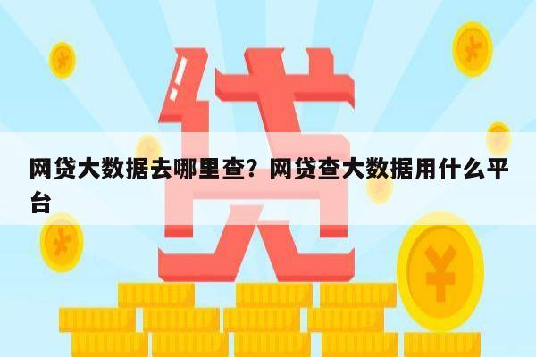 网贷大数据去哪里查?网贷查大数据用什么平台