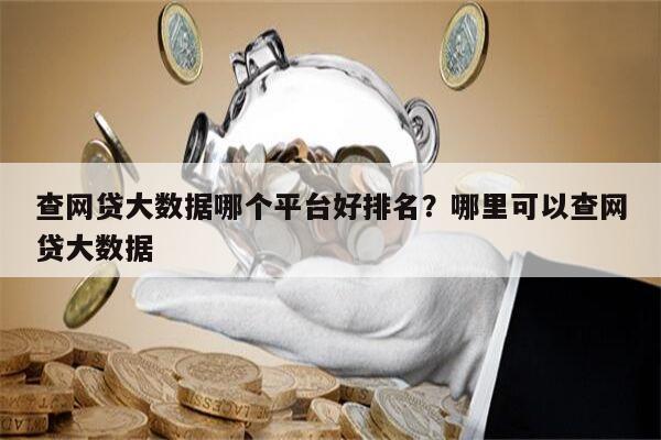 查网贷大数据哪个平台好排名?哪里可以查网贷大数据