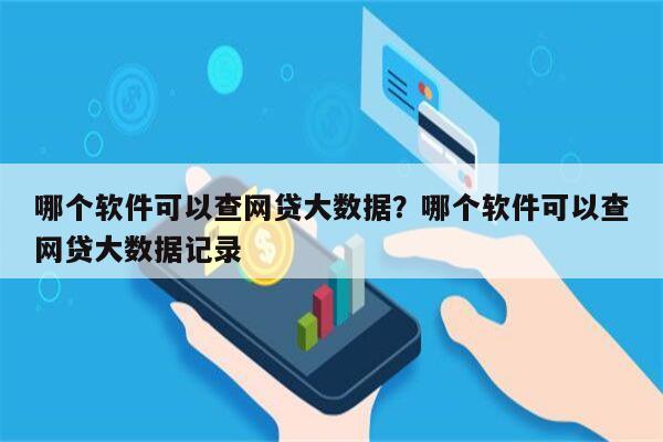 哪个软件可以查网贷大数据?哪个软件可以查网贷大数据记录