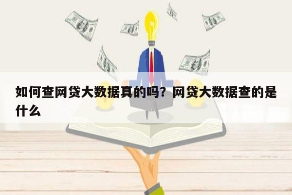 如何查网贷大数据真的吗？网贷大数据查的是什么