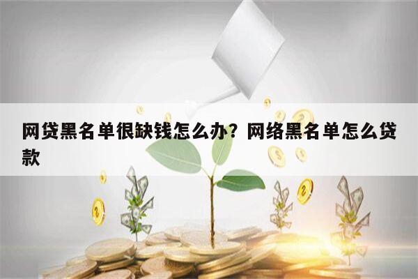 网贷黑名单很缺钱怎么办?网络黑名单怎么贷款