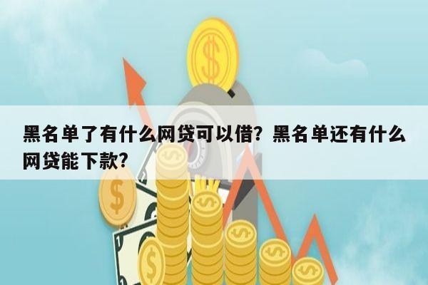 黑名单了有什么网贷可以借?黑名单还有什么网贷能下款?