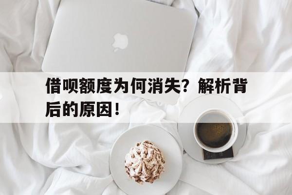 借呗额度为何消失？解析背后的原因！